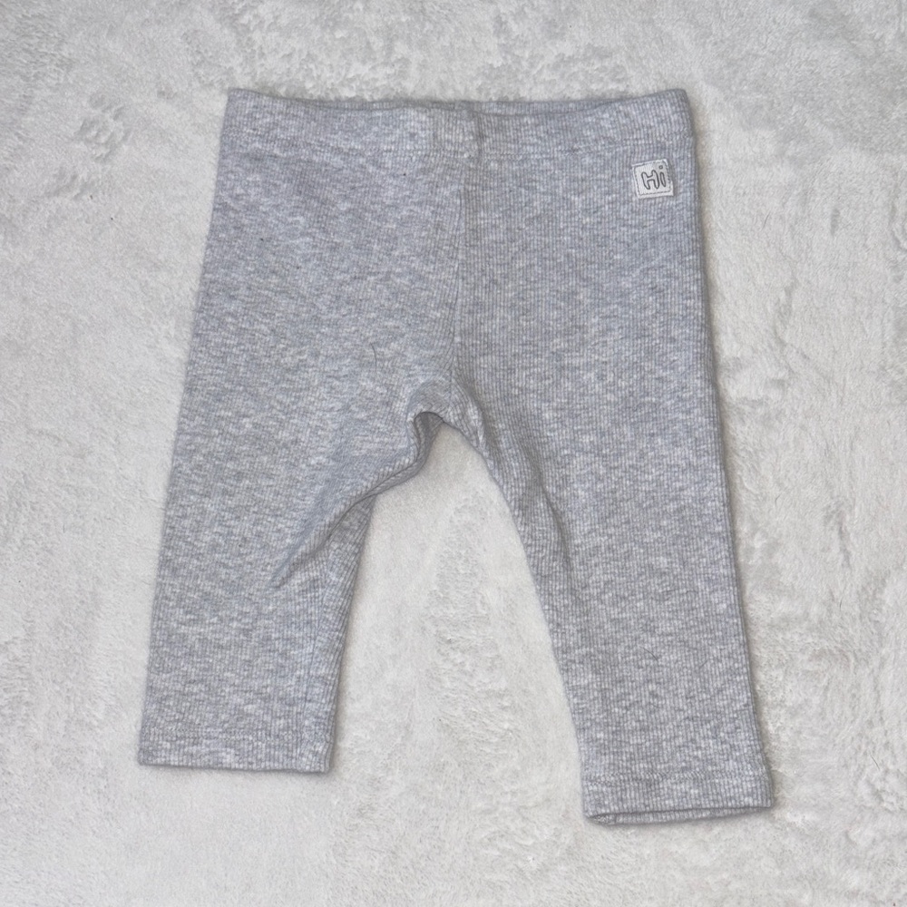 M&S Gray ribbed Leggings 3-6 months